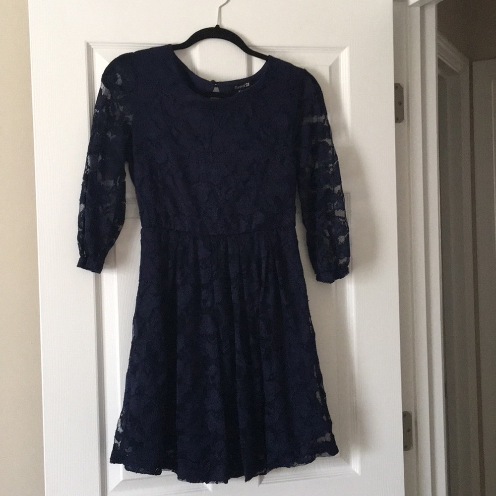 Navy Lace Dress